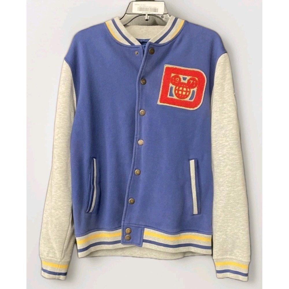 Mickey Mouse WDW Disney Parks Adult Medium 1971 Letterman Varsity Jacket L300
